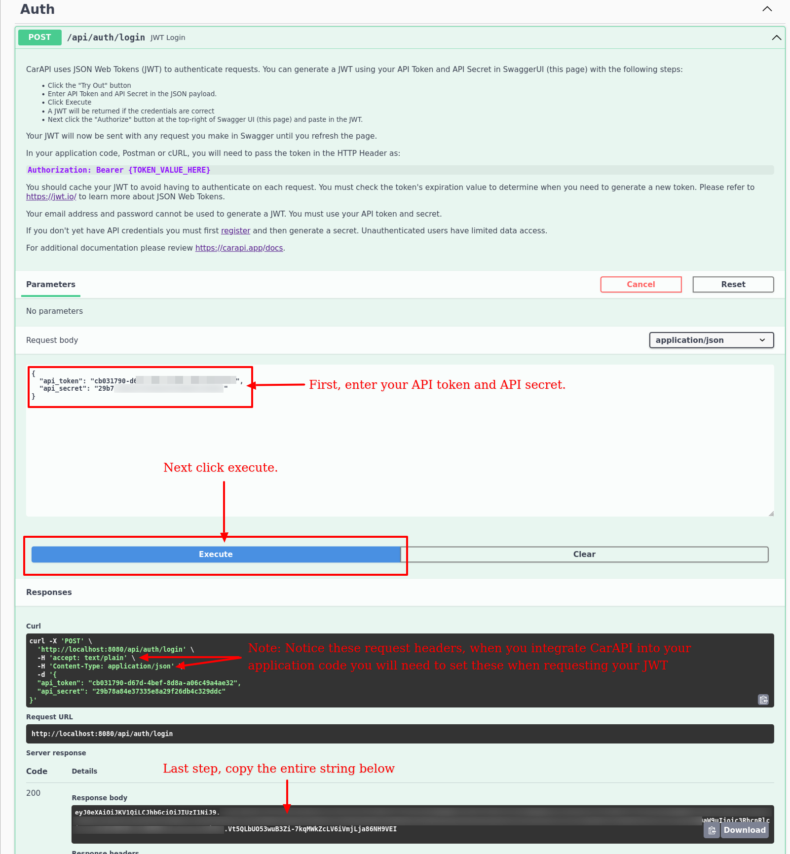 Generate your JWT