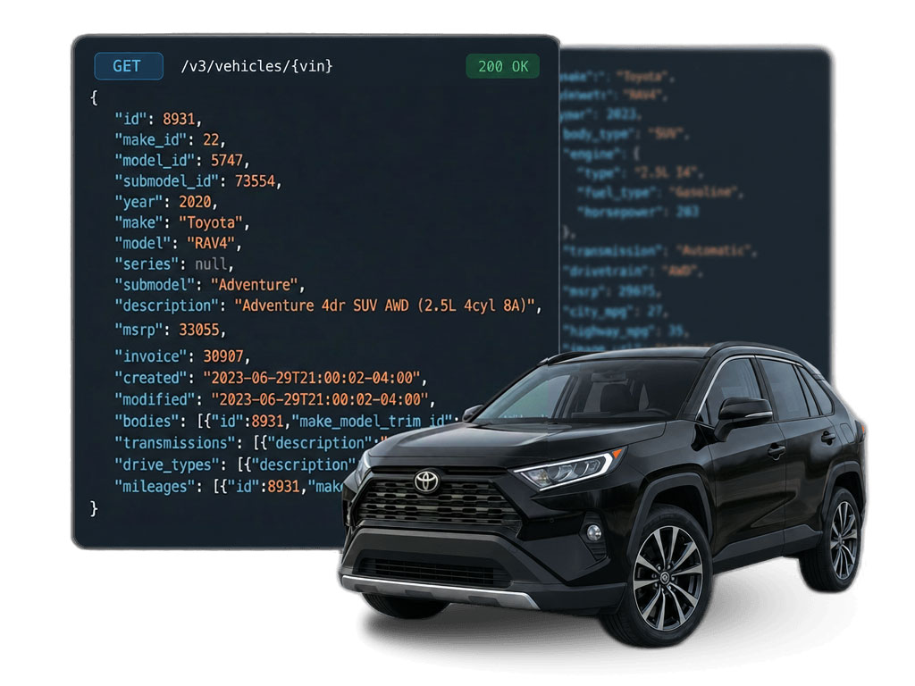 CarAPI developer console